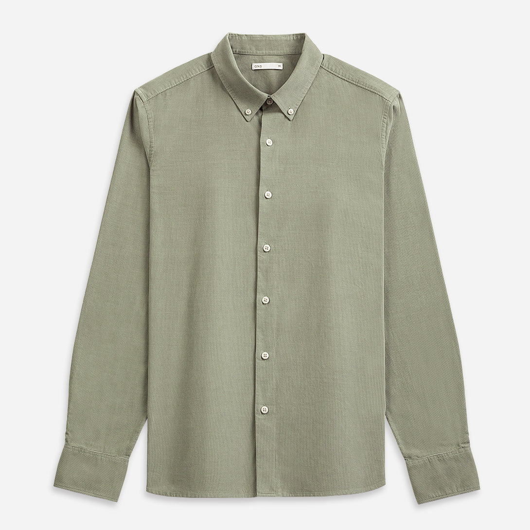 Seagrass Fulton Corduroy Shirt Mens Button Down Corduroy Shirt Lightweight Seasonal Corduroy Long Sleeve