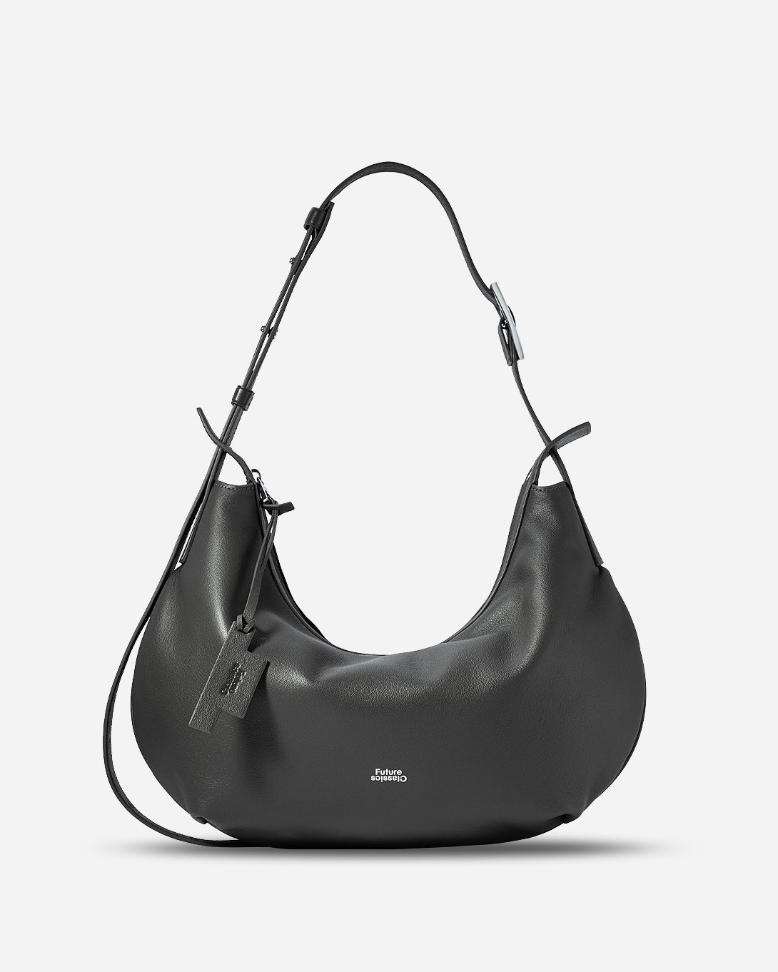 Moonless Night Medium Dumpling Crossbody Womens Curve Shaped Crossbody Shoulder Bag Medium Leather Accessories Bag