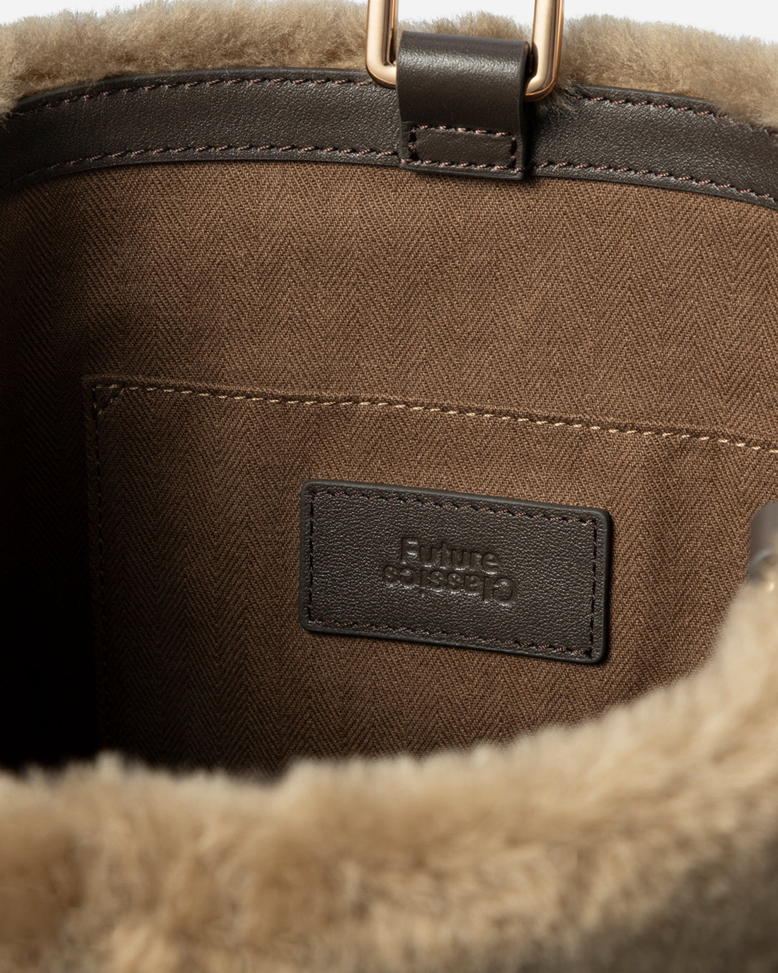 Lead Grey X Shearling Medium Sheep Convertible Bucket Womens Sheepskin Leather Bucket Back Medium Size Shoulder Bag