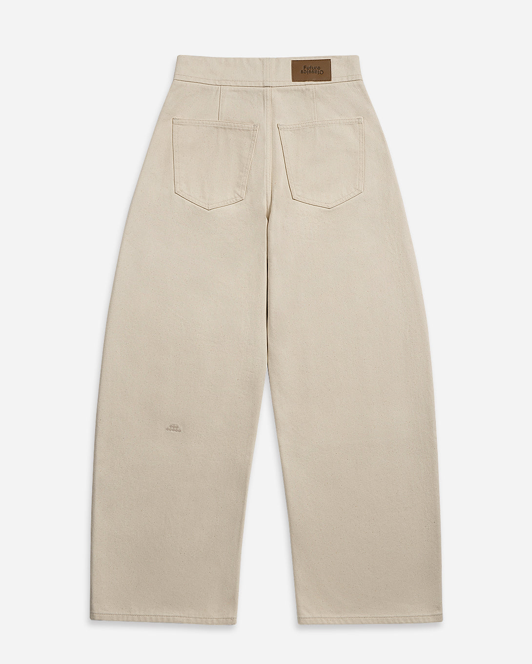 Seedpearl Raw Round Jeans Womens Wide Leg Light Wash jeans Button Up Closure Denim High Waisted Jeans