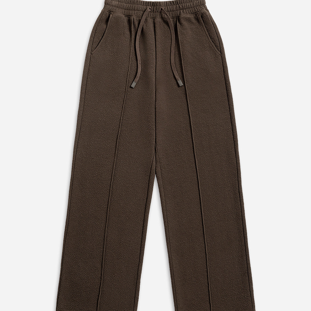 Dk Cedar Textured Pintuck Sweatpants Womens Pleated Textured Drawstring Sweatpants Womens Loungewear Pants