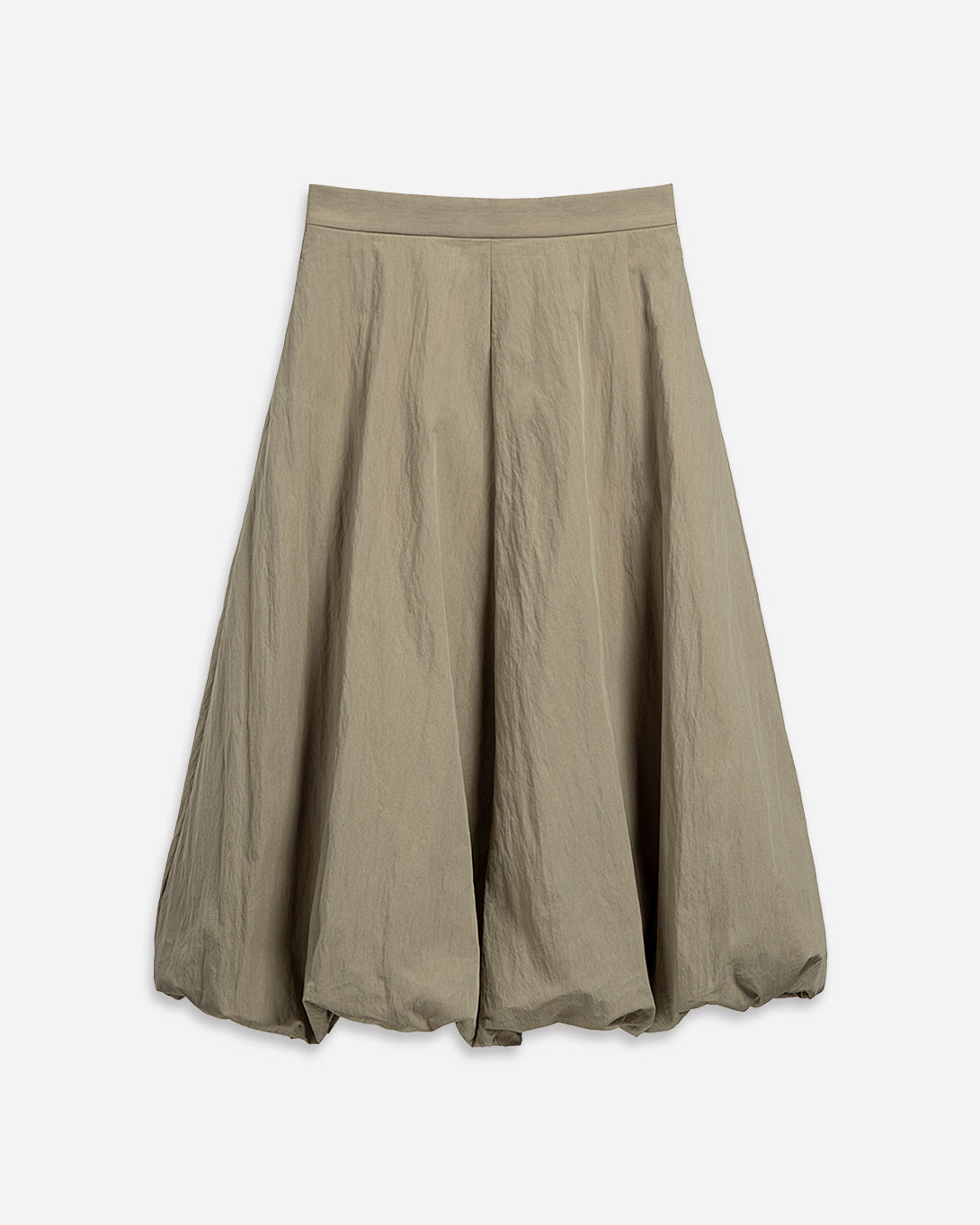 Lead Grey Balloon Skirt Womens Long Skirt Wide Puff Skirt Textured Long Skirt