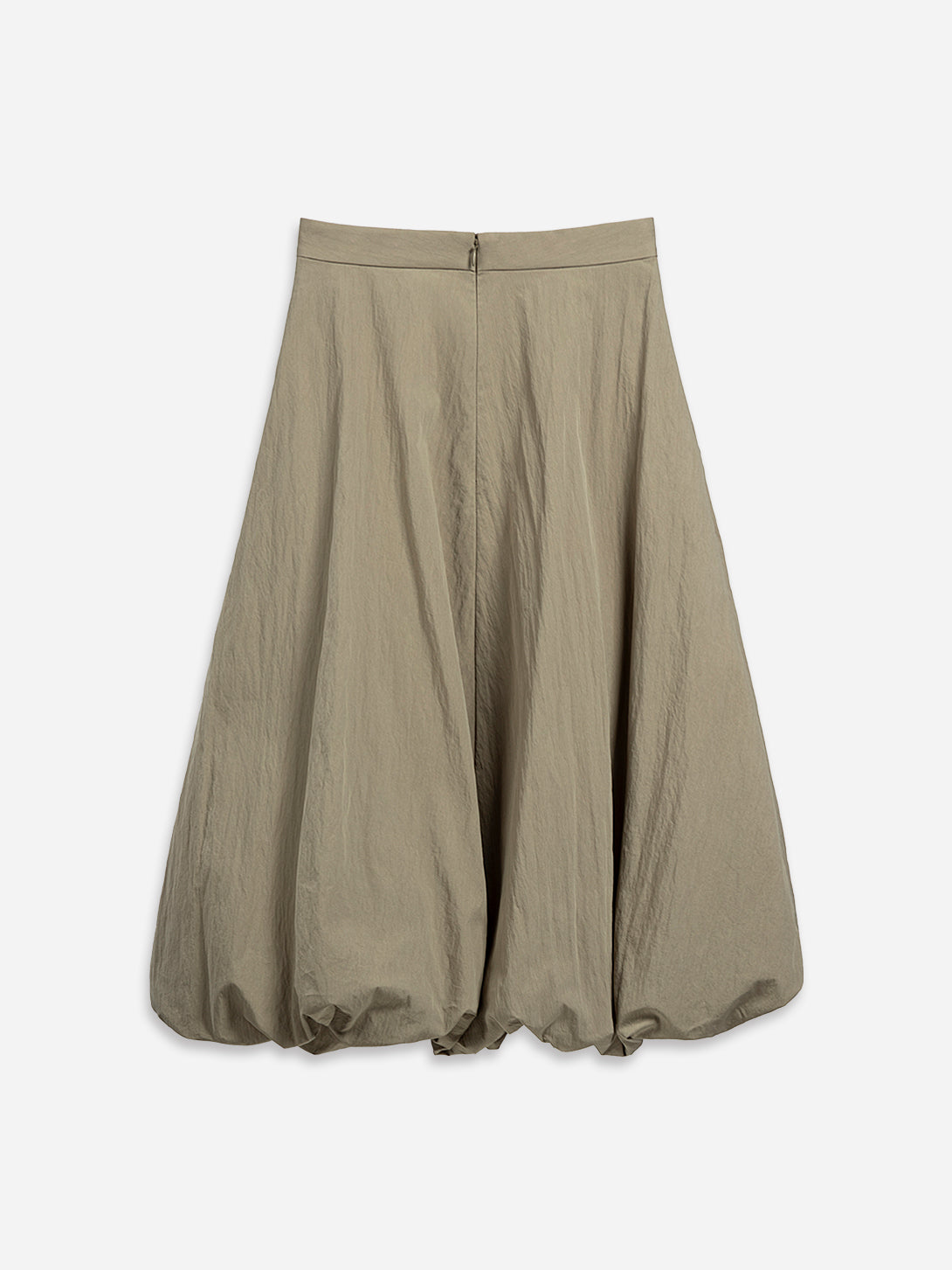 Lead Grey Balloon Skirt Womens Long Skirt Wide Puff Skirt Textured Long Skirt