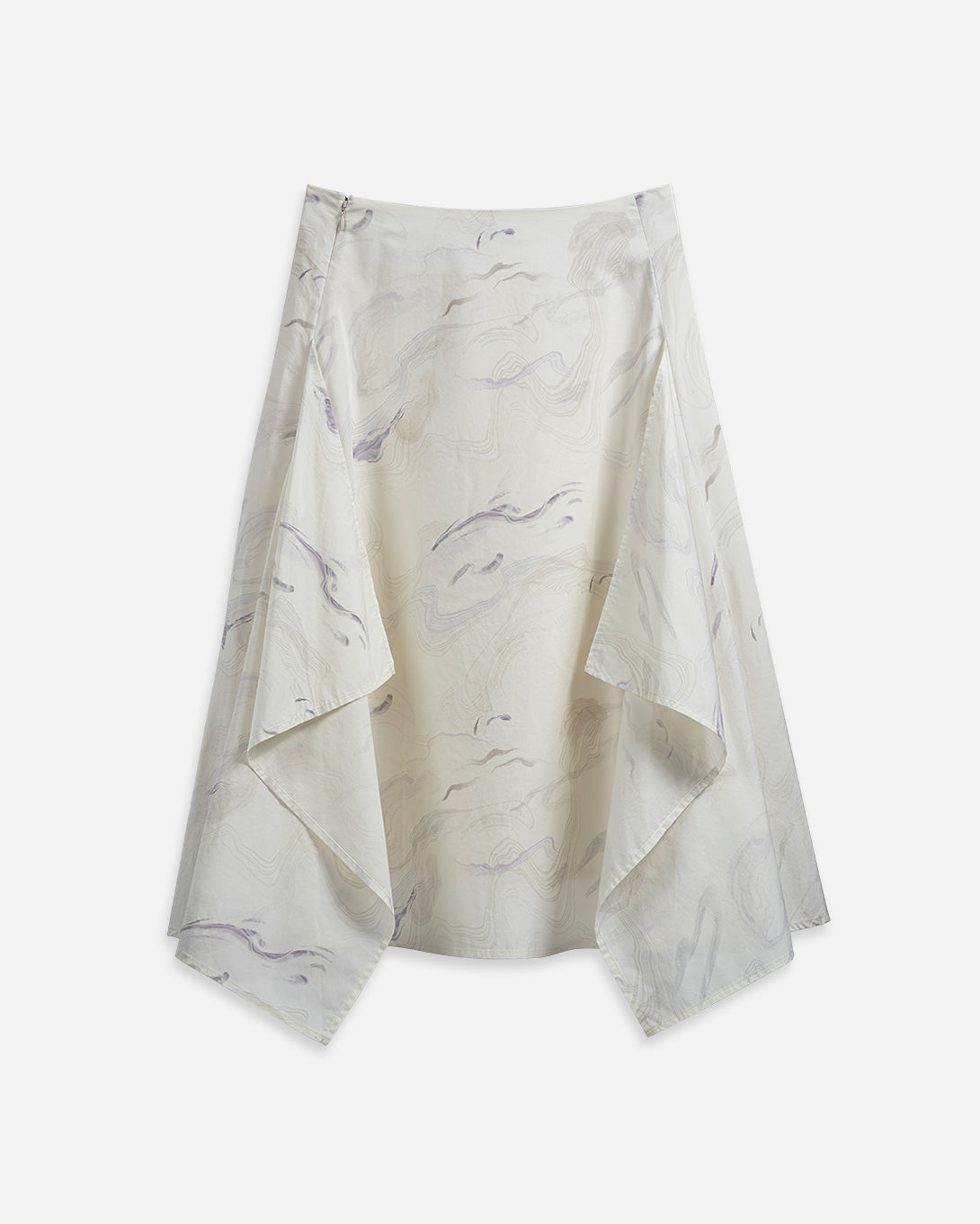 Seedpearl AOP AOP Draped Skirt Womens All Over Print Long Skirt Draped Features Skirt Womens Print Dress