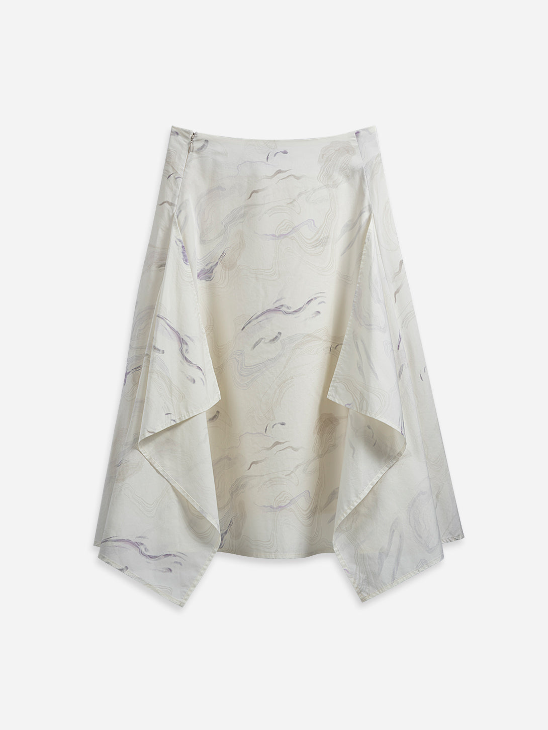 Seedpearl AOP AOP Draped Skirt Womens All Over Print Long Skirt Draped Features Skirt Womens Print Dress