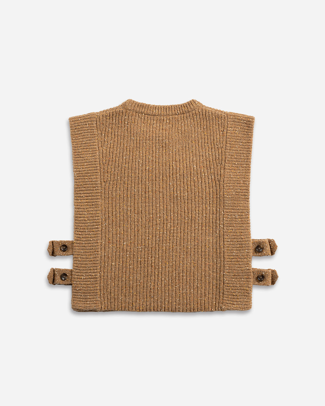 Amberglow Heather Cropped Boxy Sweater Vest Womens Sleeveless Sweater Top Wool Cashmere Top