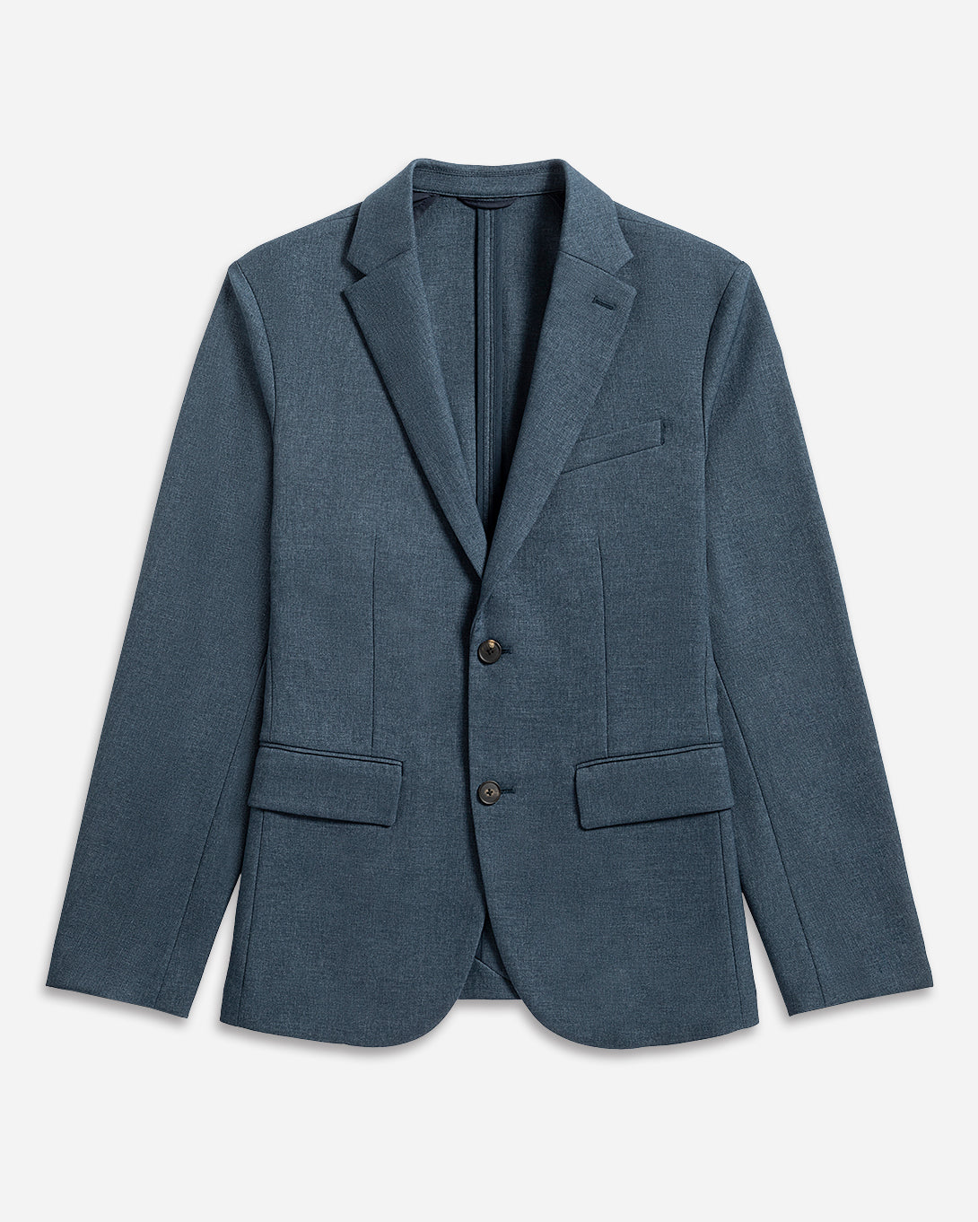 Marine Navy Kent Travel Blazer Mens Polyester Blazer Stretch Sportscoat Two Button Closure Layering Blazer