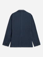 Dk Navy Perry Honeycomb Knit Blazer Mens Structured Stretch Blazer Texture Honeycomb Knit Casua Blazer Sports Jacket Single Breasted Coat