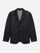Dk Indigo Perry Denim Blazer Mens Unlined Denim Casual Blazer Mens Sportscoat Dk Indigo Denim Outerwear