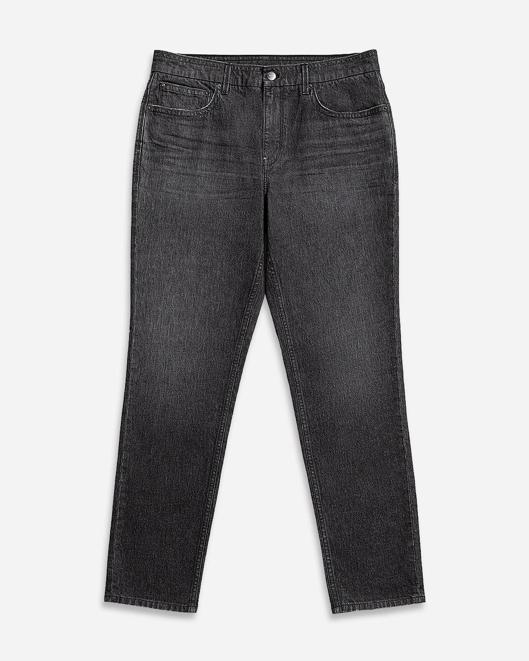 Mid Black Denim Houstons Denim Jeans Mens Tapered Fit Denim Jeans Distressed Jeans Dark Wash Modern Denim Pants