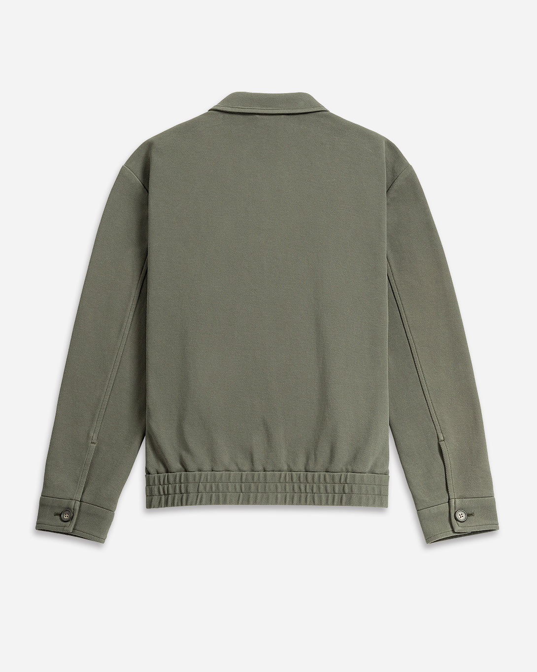Forest Night Hawthorn Twill Knit Jacket Mens Collared Button Up Knit Jacket Layering Mens Jacket Waffle Knit Fabric