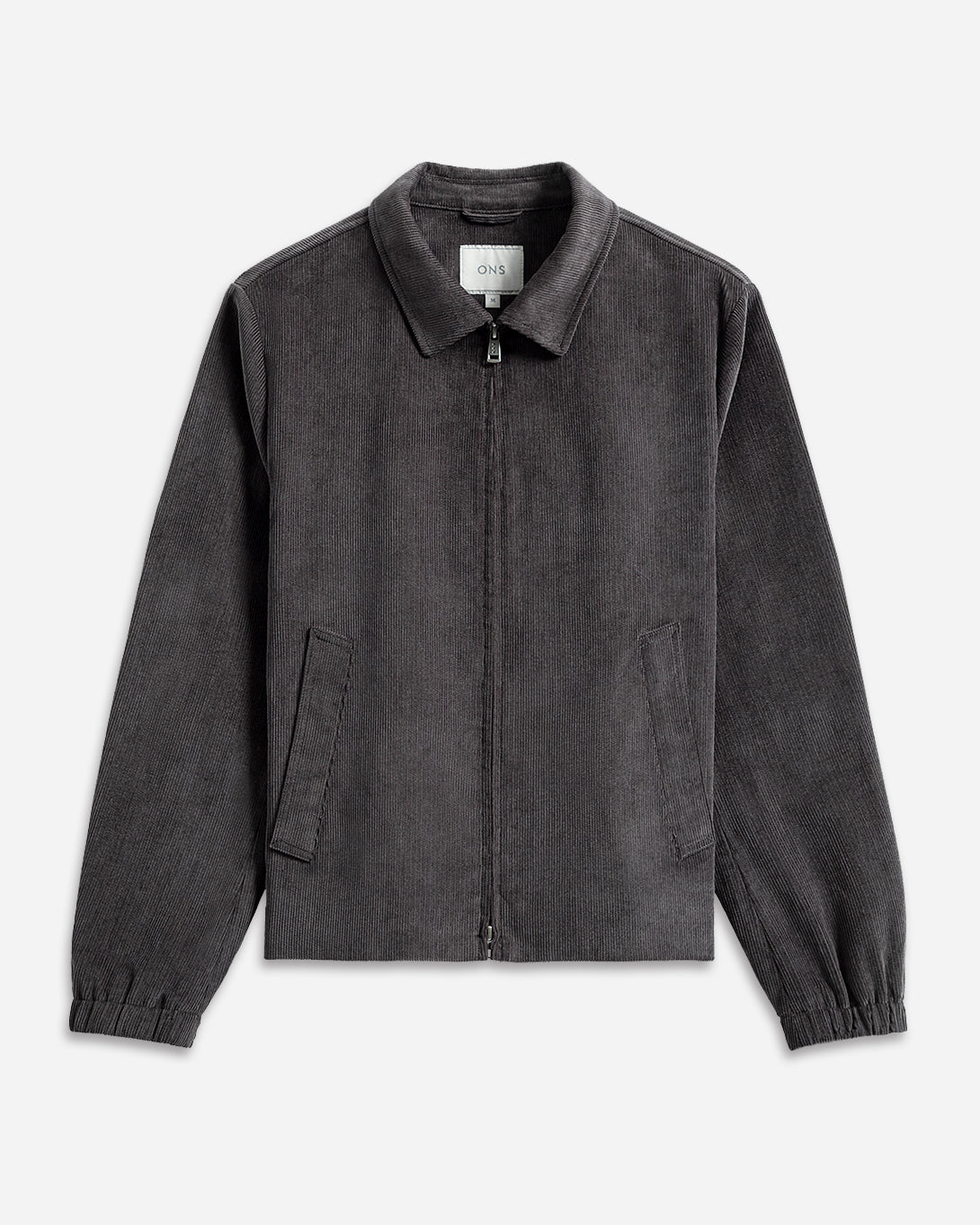 Dk Charcoal Connor Corduroy Jacket Mens Corduroy Zip Up Jacket Light Outerwear Soft Brushed Corduroy