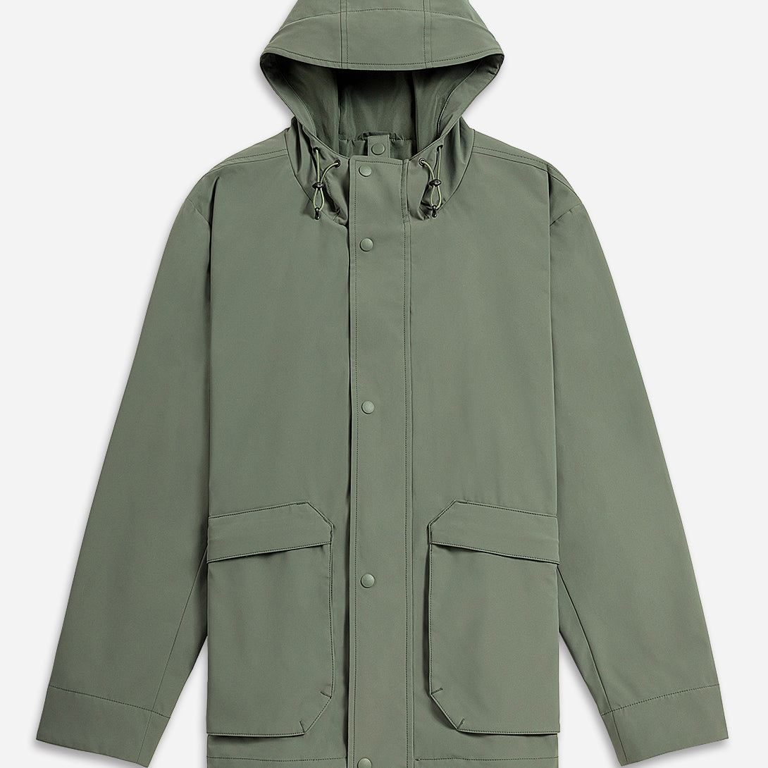 Scout Detachable Parka Mens Water Repellent Moisture Wicking Outerwear Jacket Hooded Zip Button Up Outdoor Jacket Detachable Vest