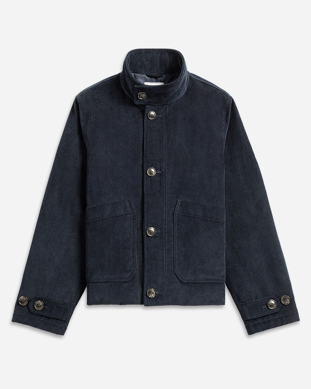 Dk Navy Barretto Padded Corduroy Jacket Mens Corduroy Insulated Jacket Warm Corduroy Coat Padded