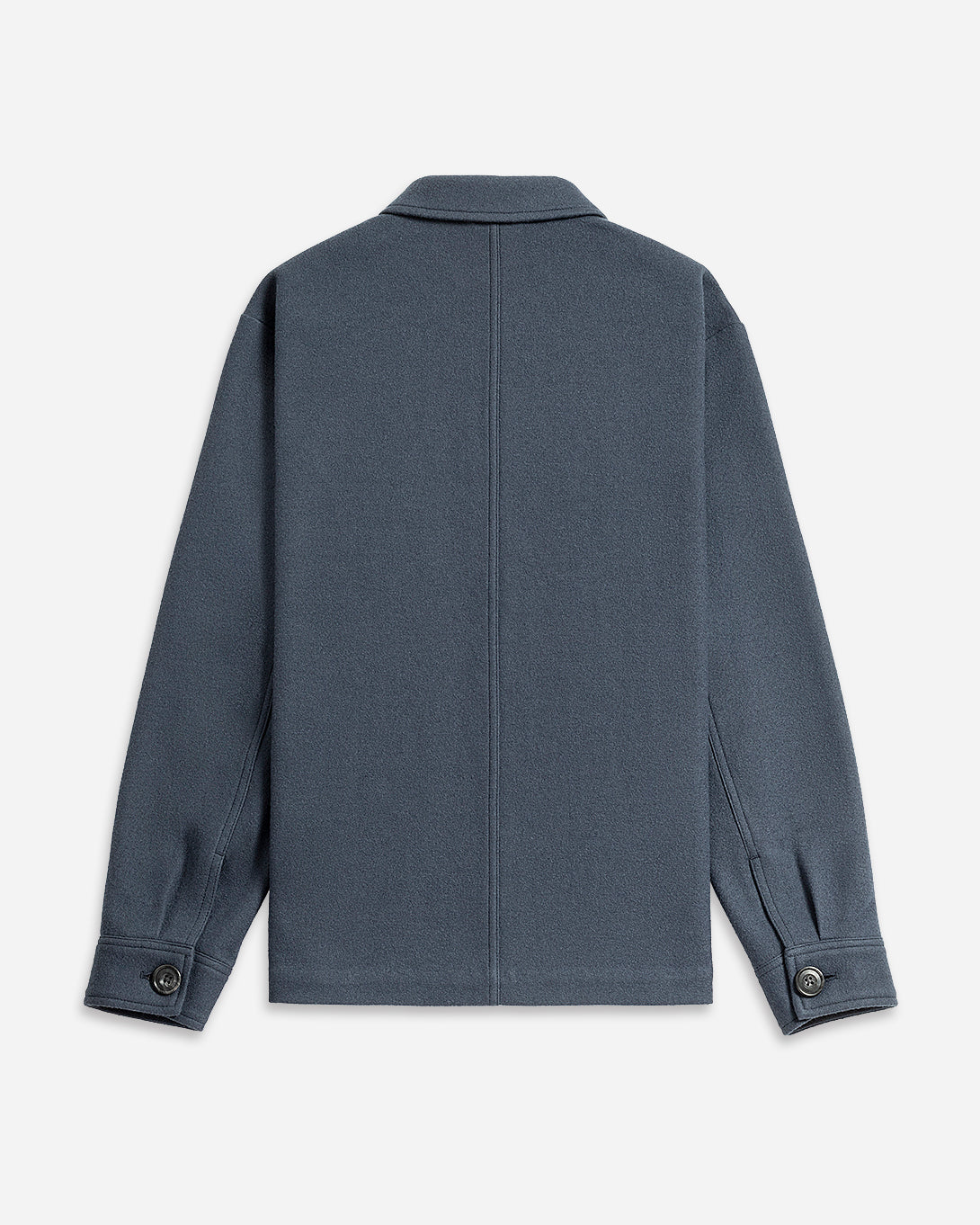 Yale Blue Remi Wool Jacket Mens Button Up Collared Shirt Jacket Layering Overshirt Chore Jacket