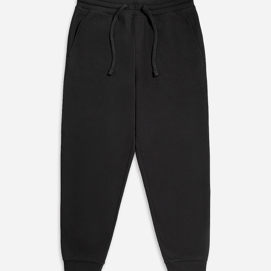 Black Bklyn Scuba Jogger Mens Drawstring Jogger Elastic Waistband Soft Comfy Loungewear Sweatpants