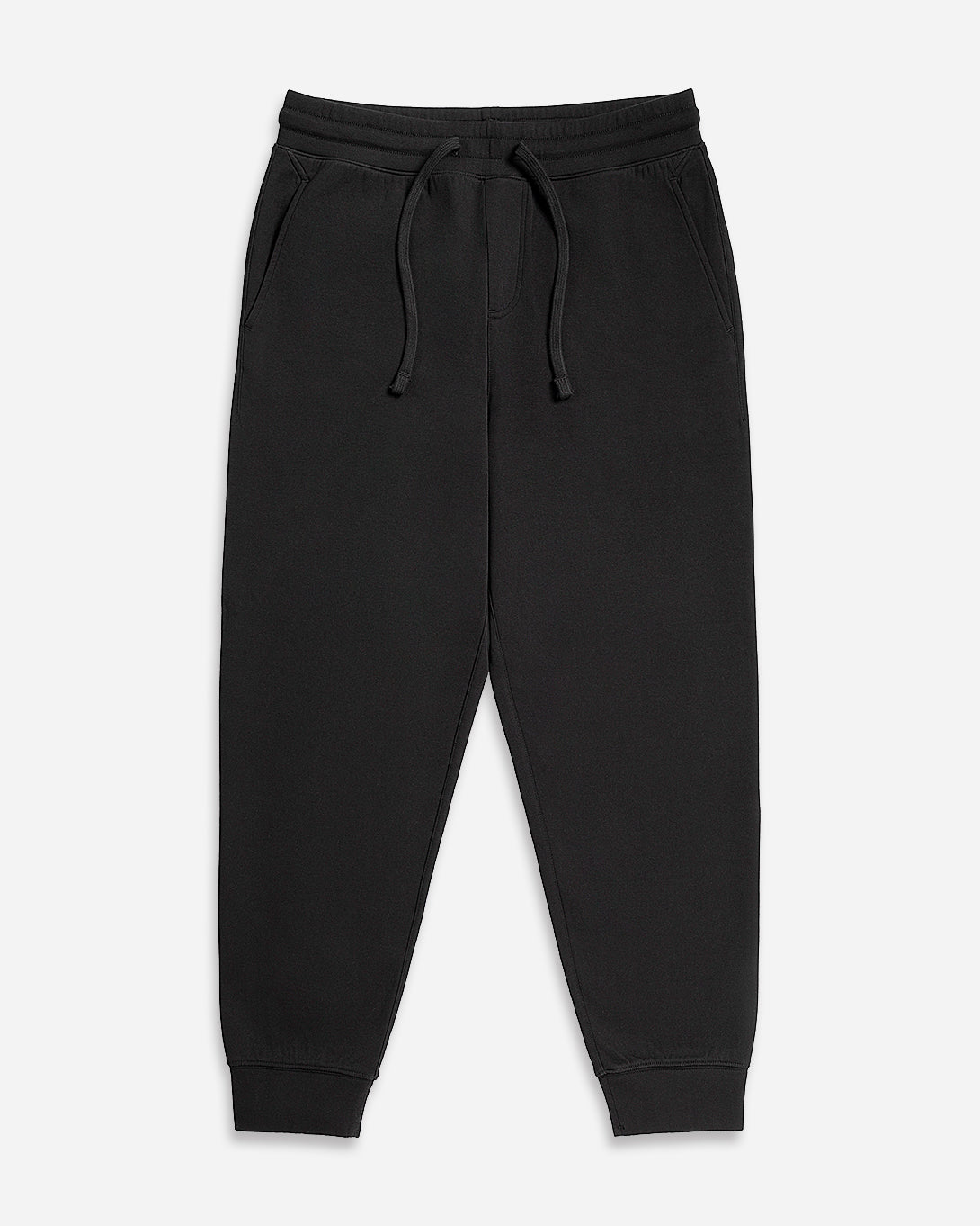 Black Bklyn Scuba Jogger Mens Drawstring Jogger Elastic Waistband Soft Comfy Loungewear Sweatpants