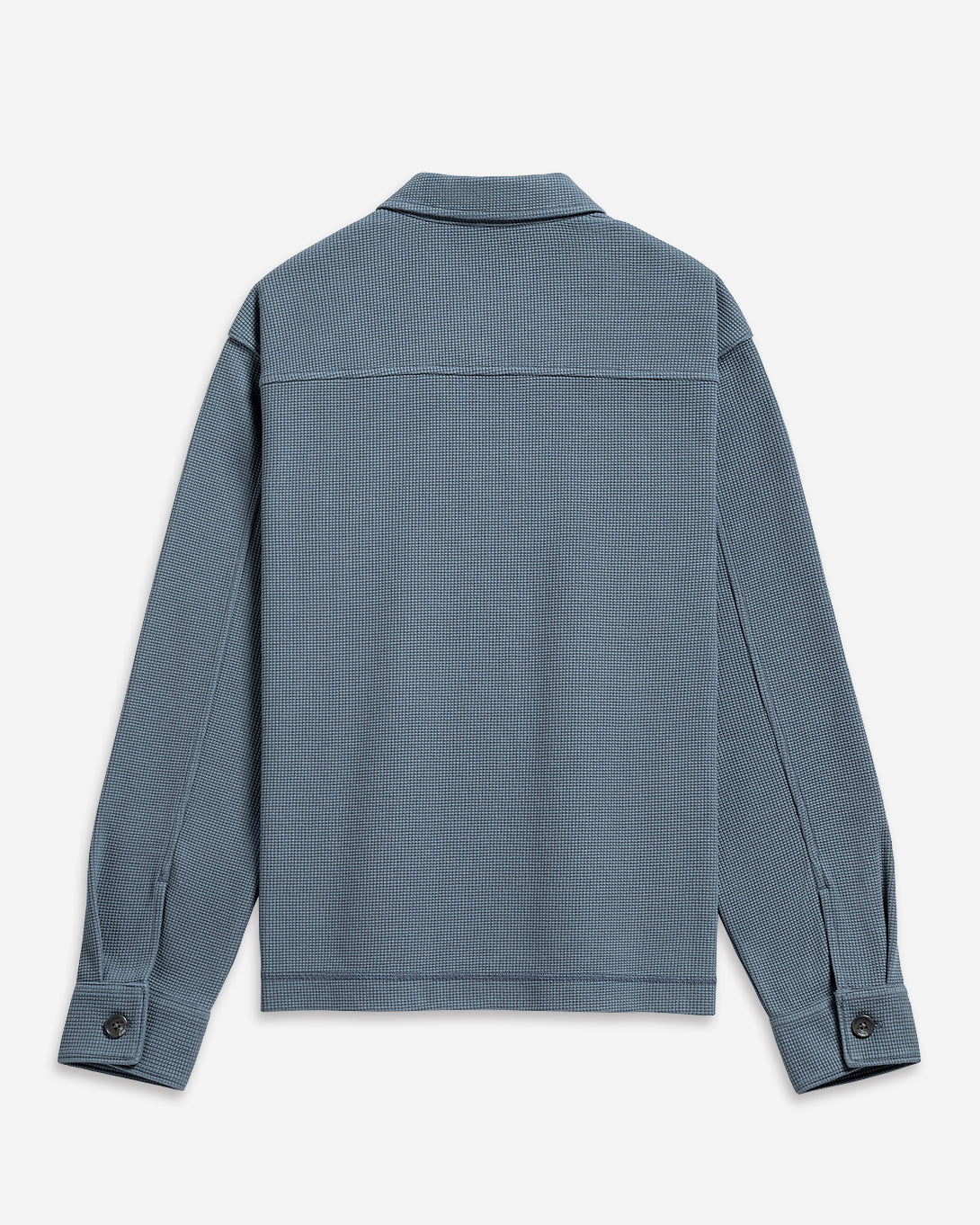Citadel Blue Beacon Waffle L/S Shirt Blue button-up shirt mens knit long sleeve shirt collared button up shirt