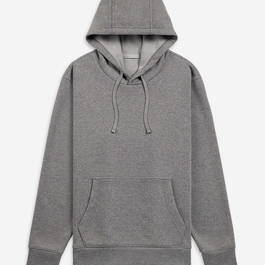 Grey Heather Harper Pocket Hoodie Mens Draw String Hoodie Heatehr Soft Fabric Comfort Pullover Fall Sweatshirt