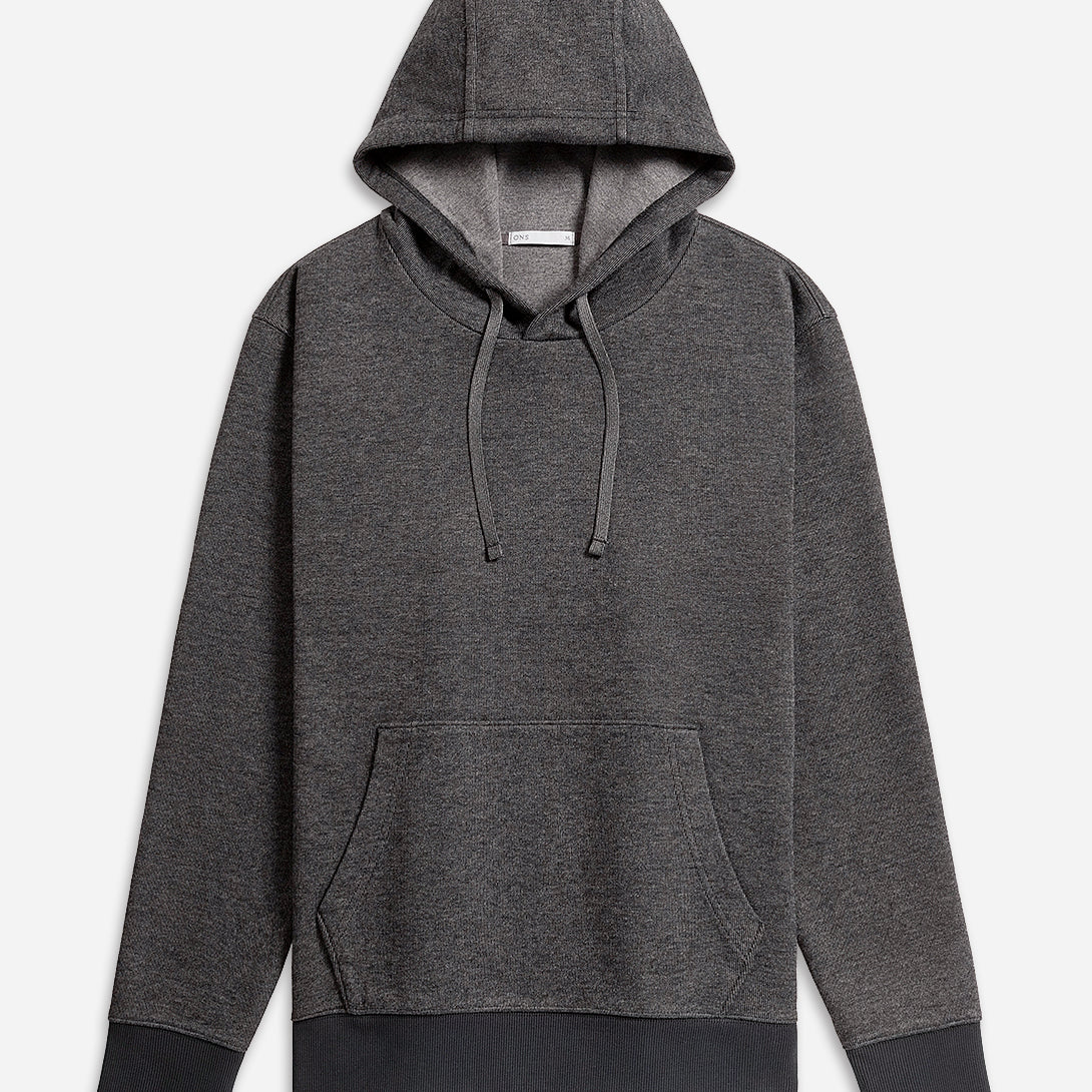 Dk Charcoal Heather Harper Pocket Hoodie Mens Draw String Hoodie Heatehr Soft Fabric Comfort Pullover Fall Sweatshirt