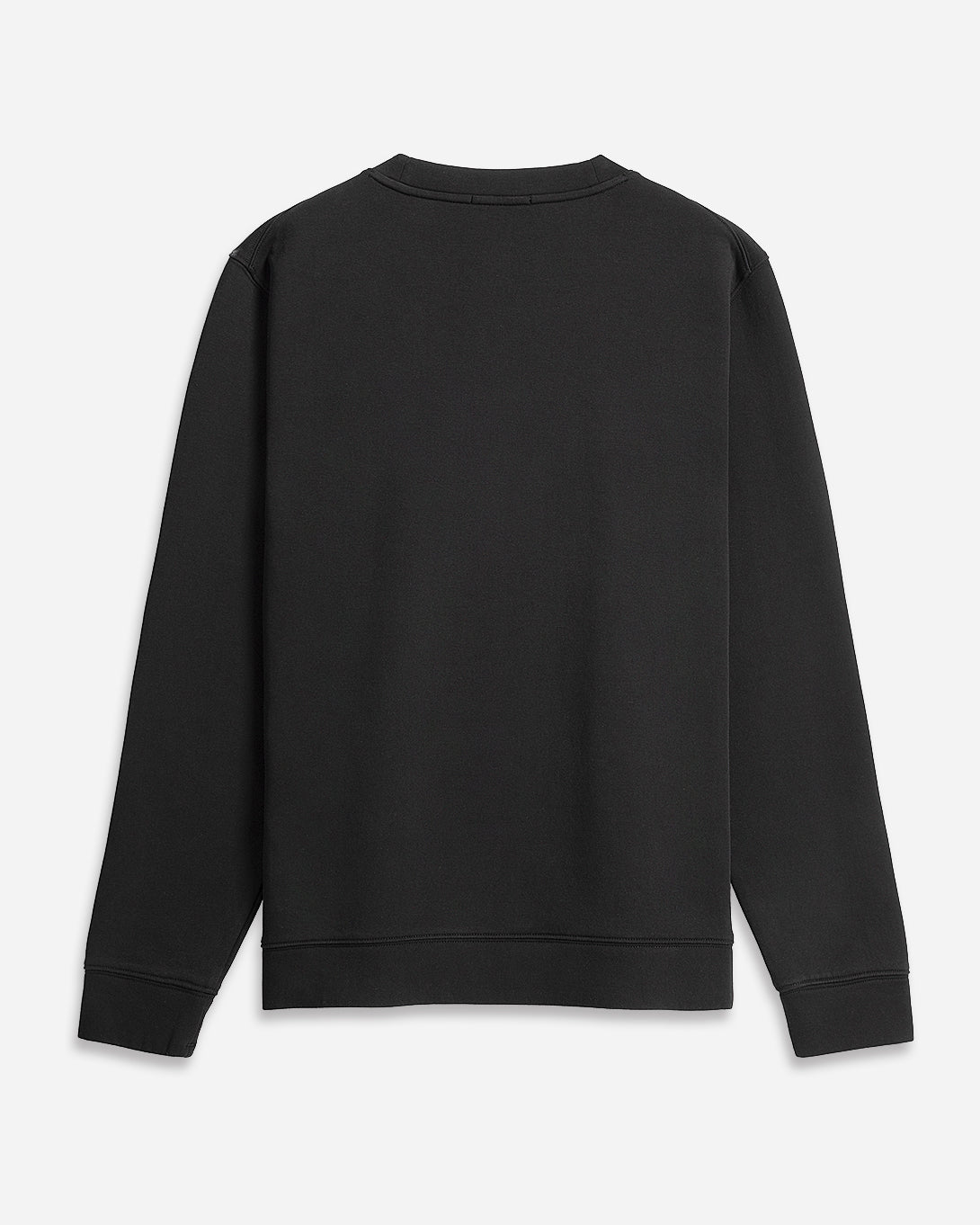 Black Astor Scuba Sweatshirt Mens Crew Neck Pullover Sweatshirt Soft Long Sleeve Stretch Pullover