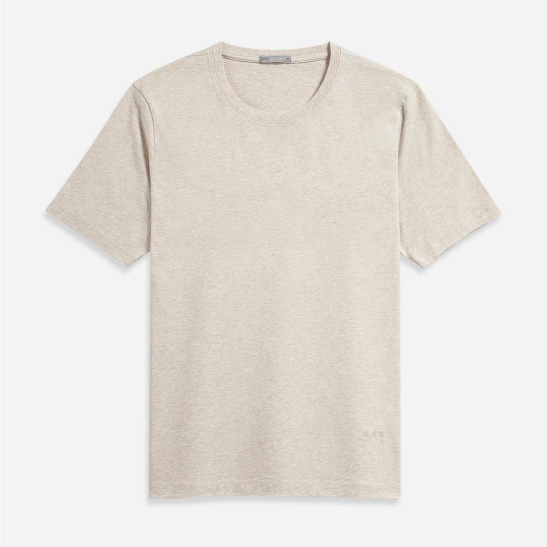Silver Birch Heather Village Heather Tee Mens Crew Neck Tee Short Sleeve Shirt Soft Heather Fabric Comfort Layering Shirt