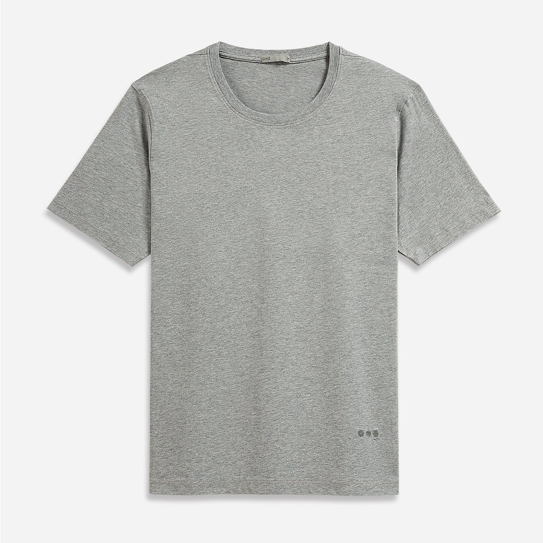 Grey Heather Village Heather Tee Mens Crew Neck Tee Short Sleeve Shirt Soft Heather Fabric Comfort Layering Shirt