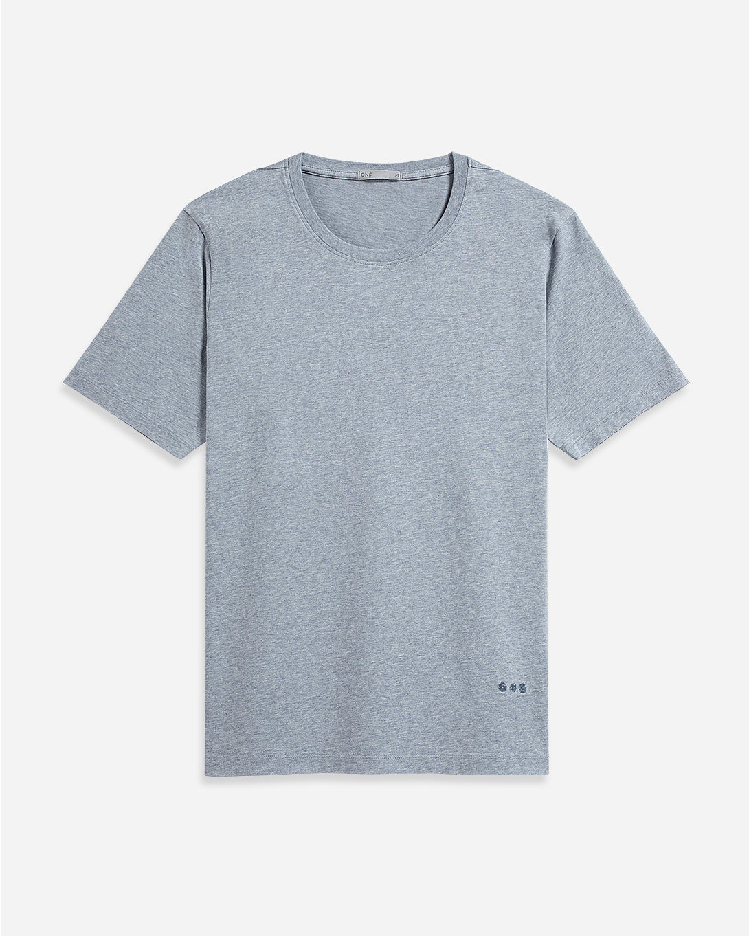 Allure Blue Heather Village Heather Tee Mens Crew Neck Tee Short Sleeve Shirt Soft Heather Fabric Comfort Layering Shirt