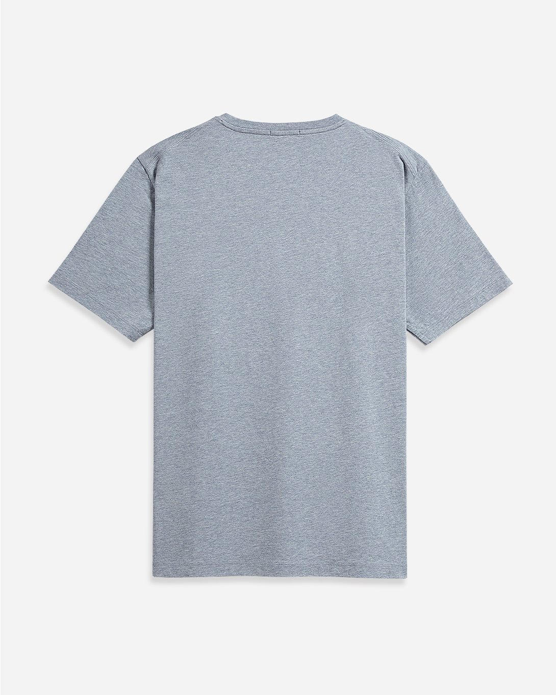 Allure Blue Heather Village Heather Tee Mens Crew Neck Tee Short Sleeve Shirt Soft Heather Fabric Comfort Layering Shirt