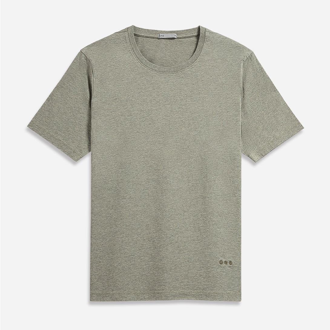 Agave Green Heather Village Heather Tee Mens Crew Neck Tee Short Sleeve Shirt Soft Heather Fabric Comfort Layering Shirt