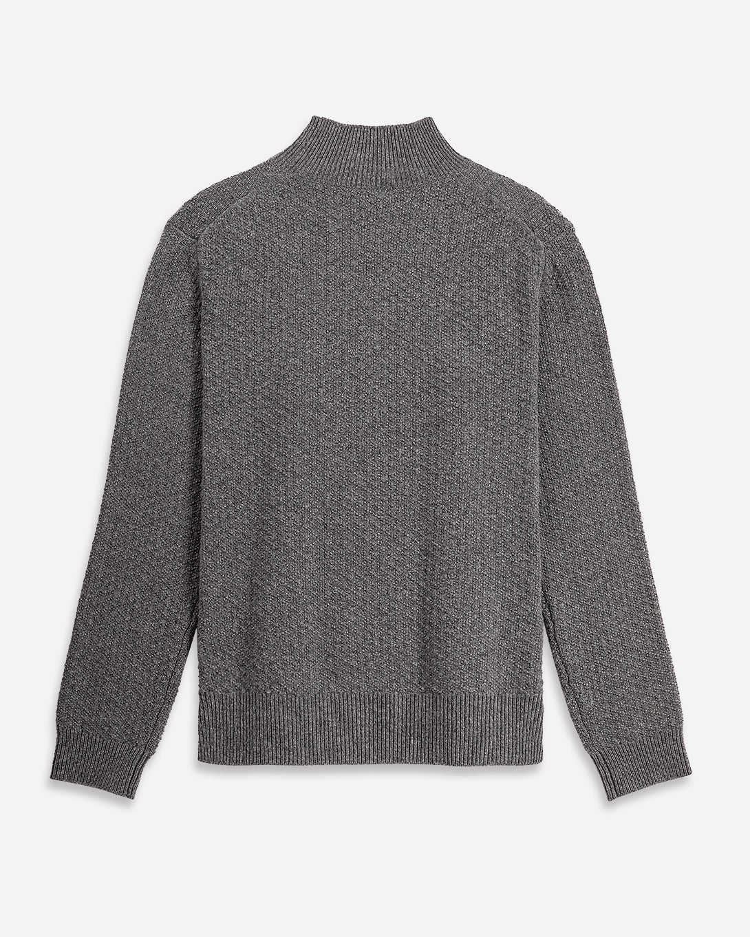 Grey Heather Acton Mock Neck Pullover Mens Wool Cashmere Mock Neck Sweater Pullover Soft