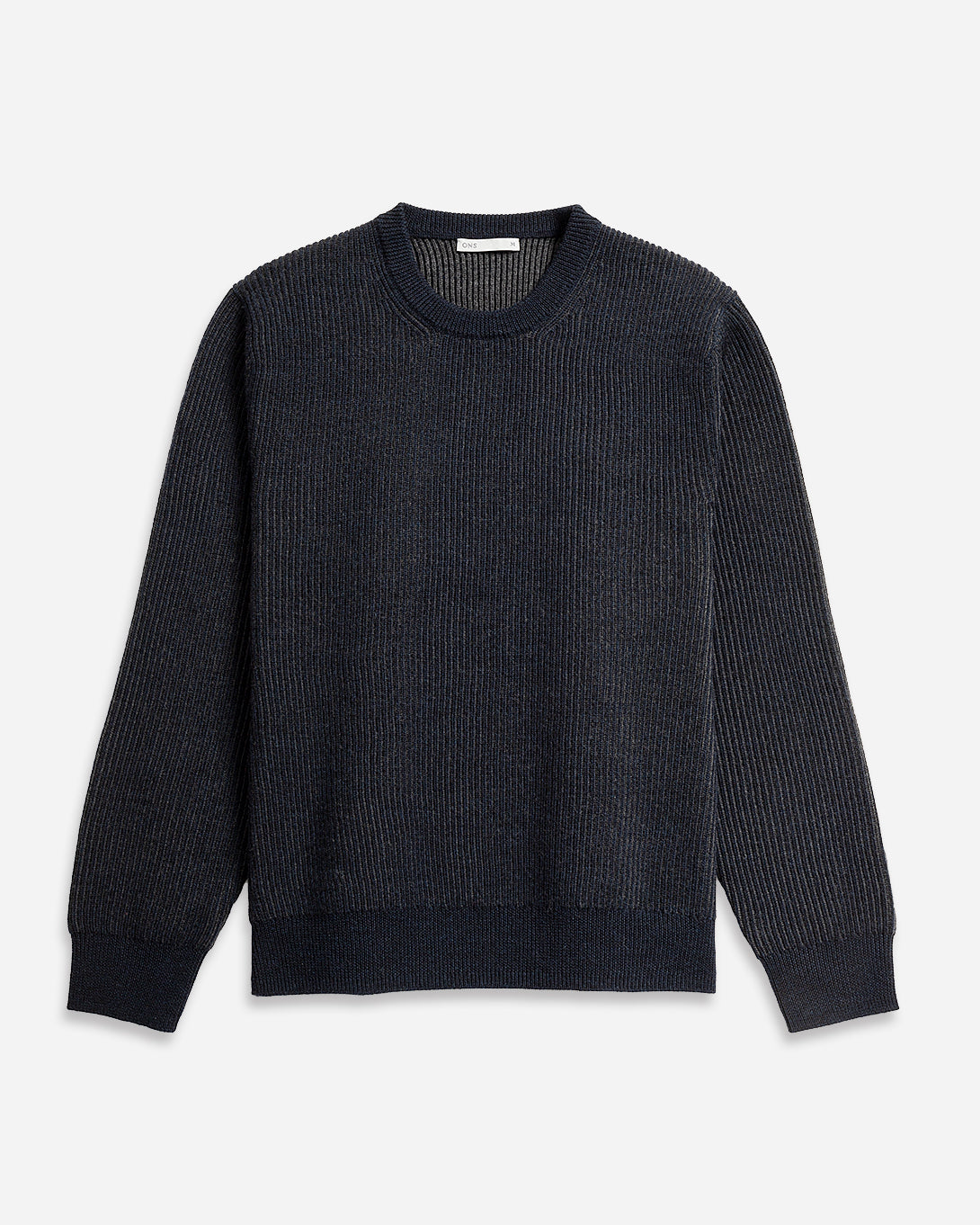 Navy Heather Chapman Crew Neck Pullover Mens Sweater Pullover Crew Neck Soft Merino Wool Sweater