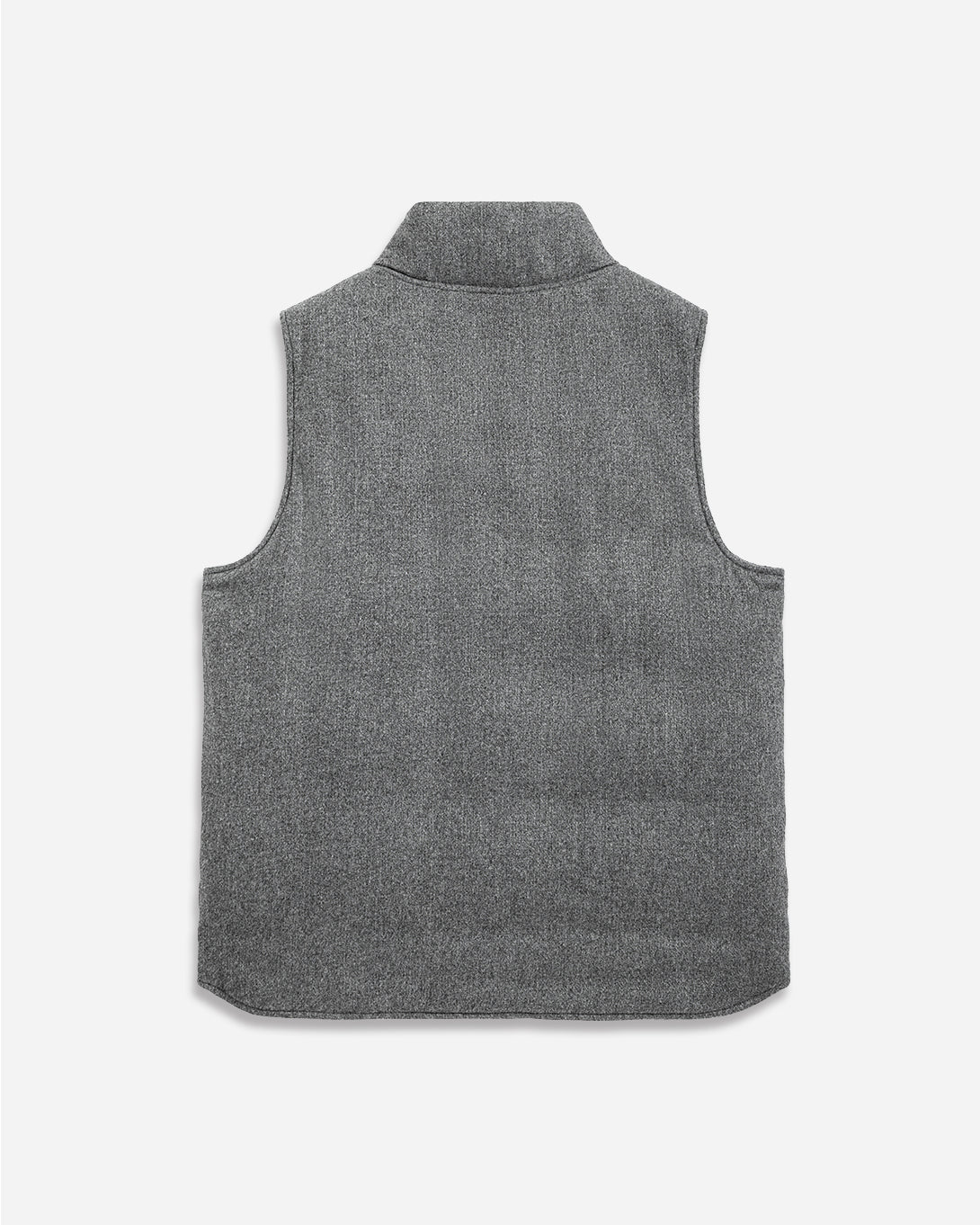 Dk Charcoal Heather Raul Puffer Vest Mens Vest Jacket Turtleneck Collar Soft Heather Fabric Mens Vest