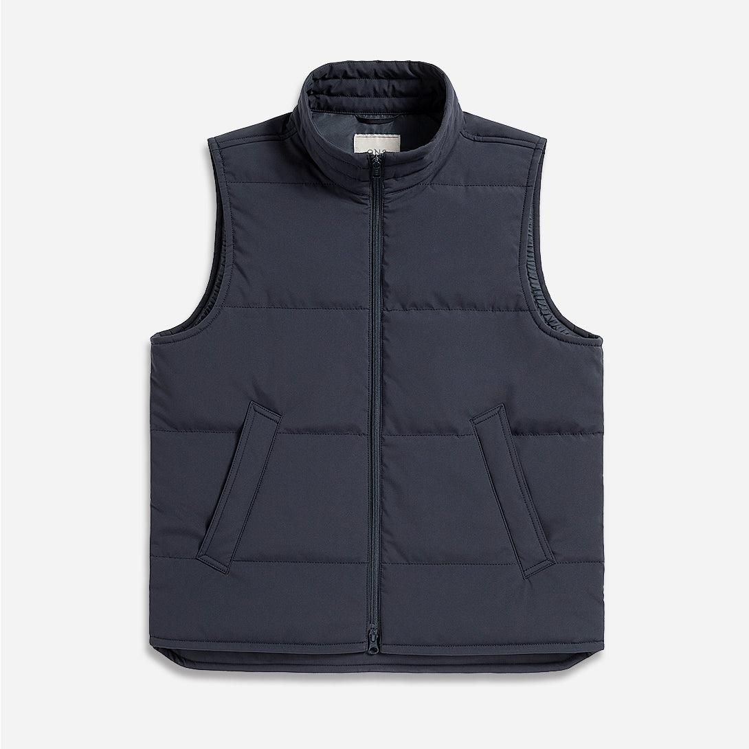 Dk Navy Vertex Vest Mens Puffer Light Weight Vest Padded Jacket Zip Up Vest