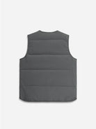 Grey Herron Vest Mens Padded Grey Vest V Neck Design Light Weight Outerwear