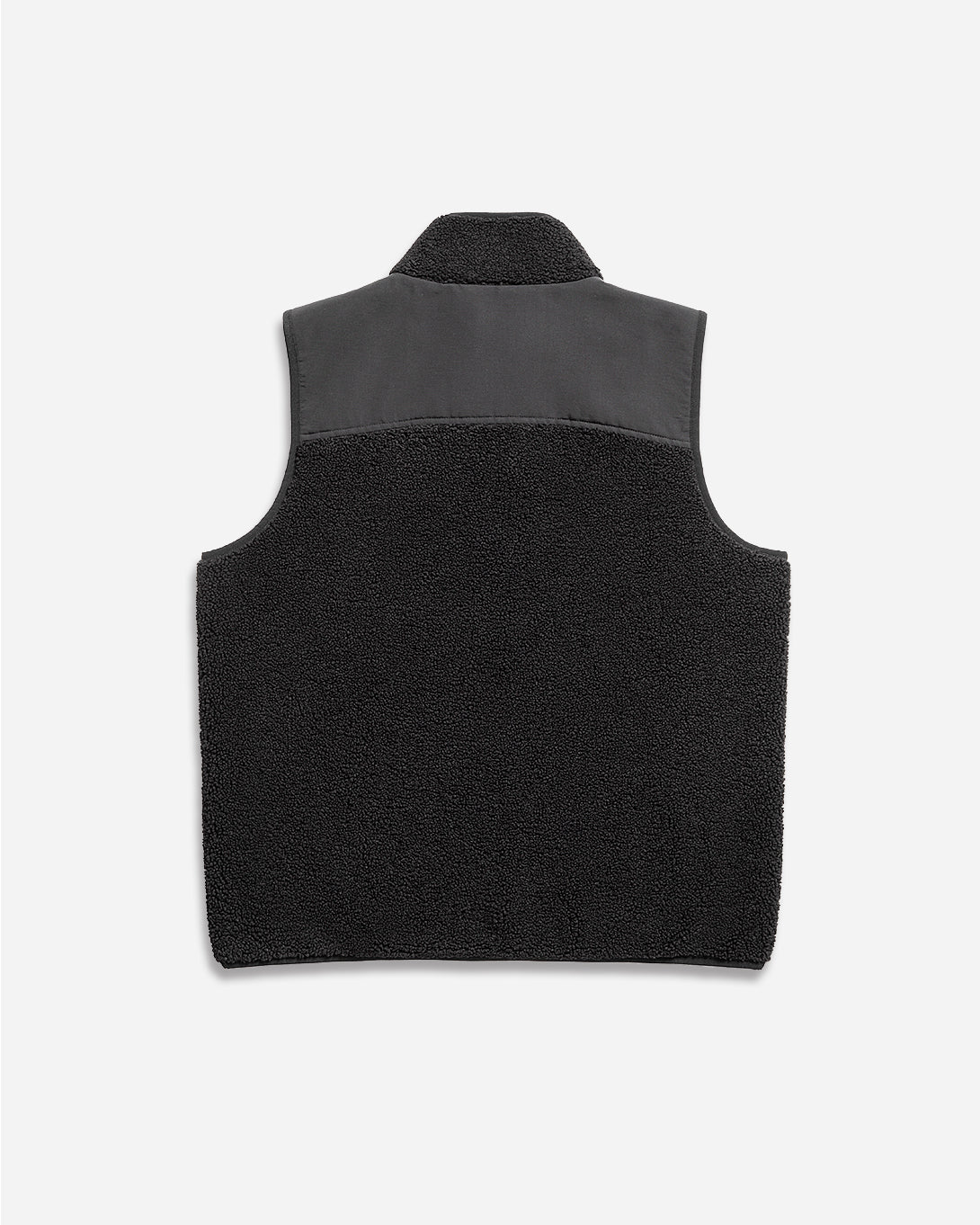Black Thompson Sherpa Vest Mens Temperature Regulated Vest Sherpa Soft Construction Utility Zippers Outdoor Vest