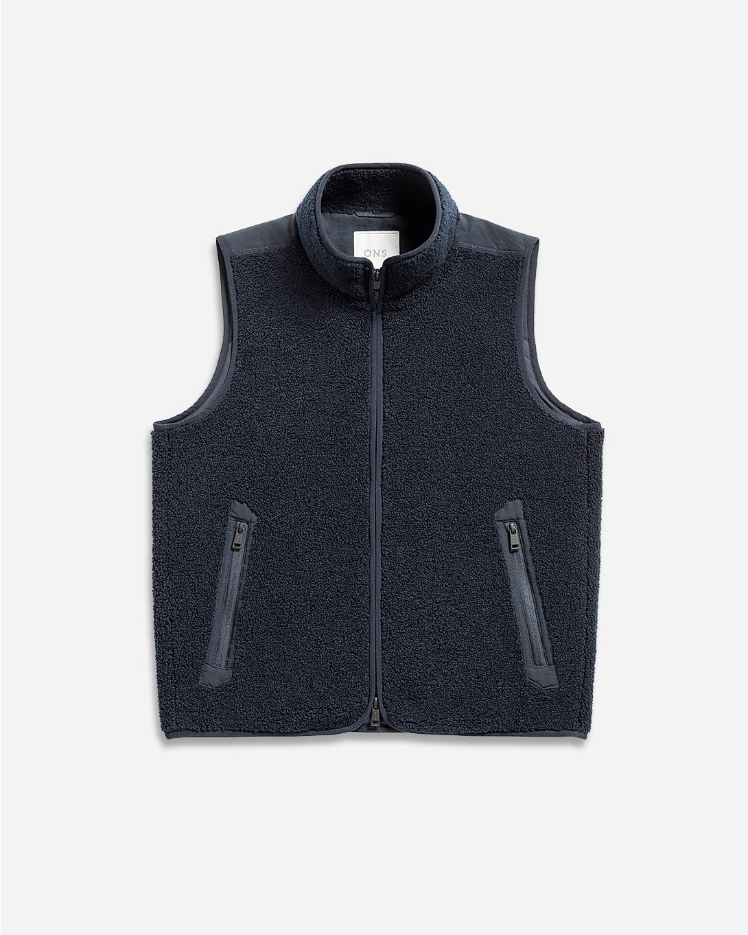 Dk Navy Thompson Sherpa Vest Mens Temperature Regulated Vest Sherpa Soft Construction Utility Zippers Outdoor Vest