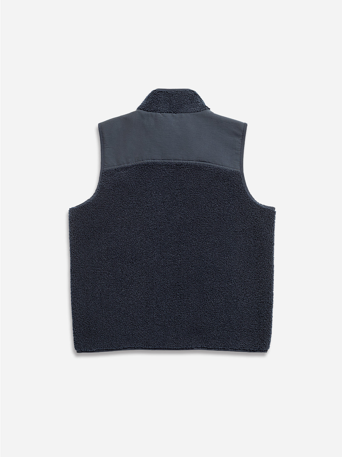 Dk Navy Thompson Sherpa Vest Mens Temperature Regulated Vest Sherpa Soft Construction Utility Zippers Outdoor Vest