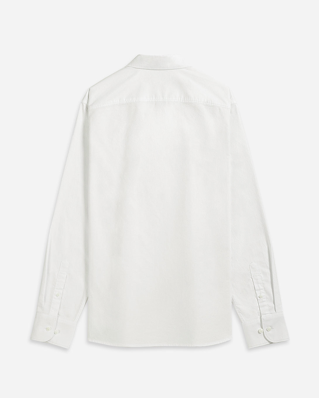 Bright White Fulton Oxford Shirt Mens Button Down Collar Shirt Oxford Cotton Fabric Casual Dress Shirt Simple Workwear Long Sleeve Shirting