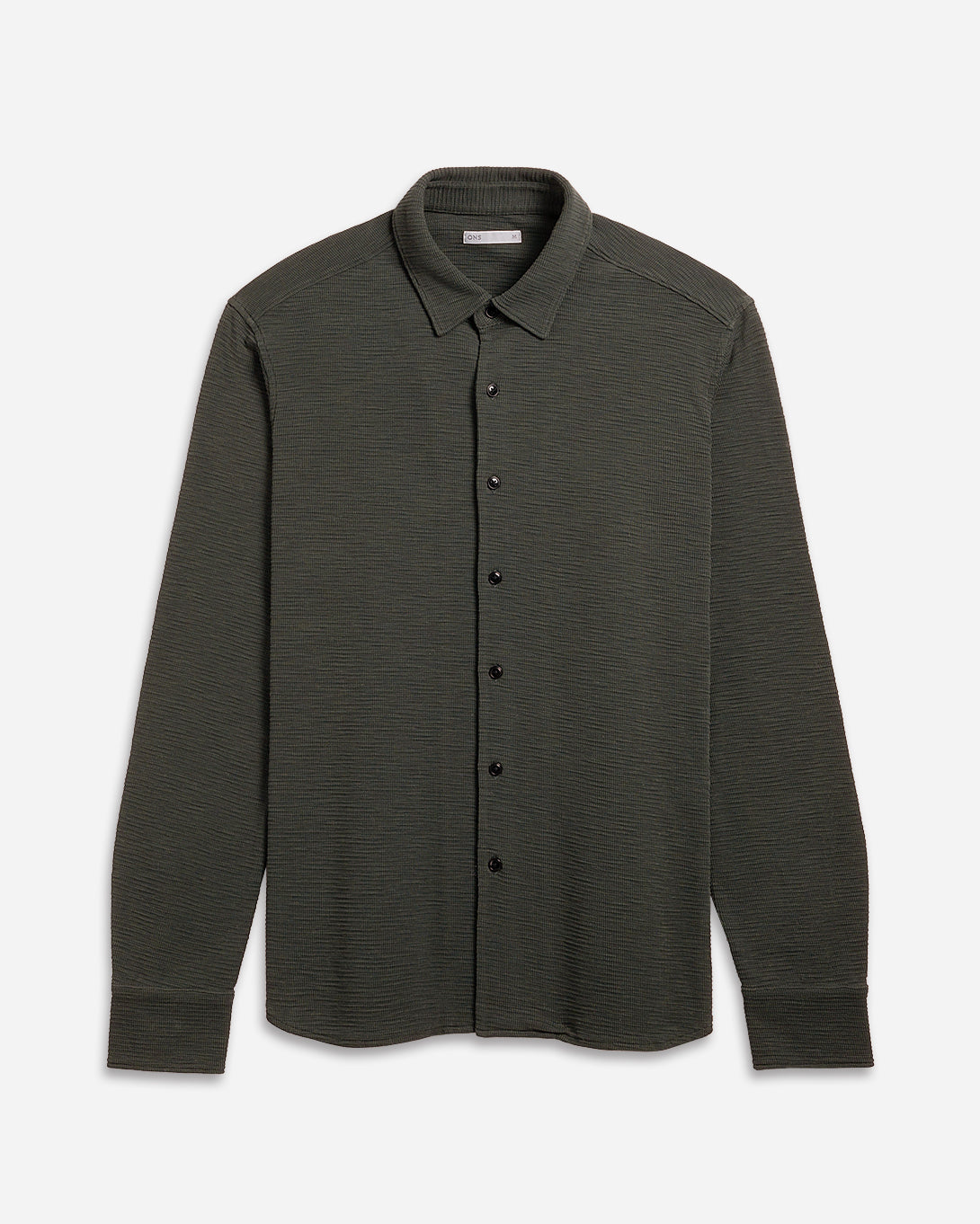 Peat Darcy Slub Waffle Shirt Mens Waffle Textured Knit Button Up Shirt Waffle Design Comfort Stretch Shirt Collared