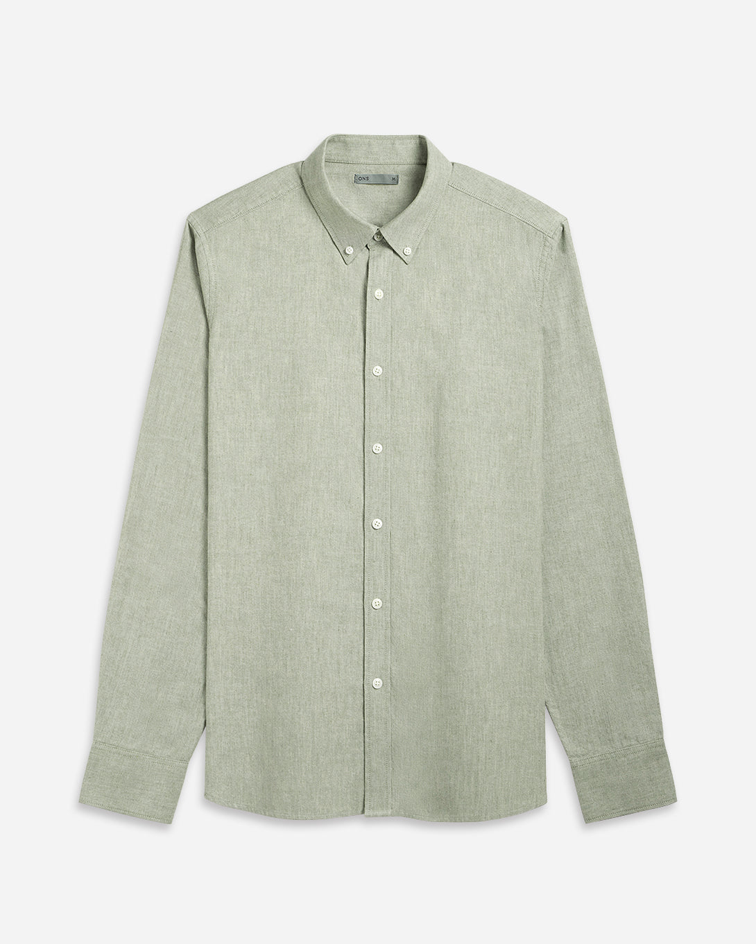 Moss Green Heather Fulton Heather Oxford Shirt Mens Oxford Button Down Dress Shirt Work Long Sleeve Shirt Button Collar Heather Oxford