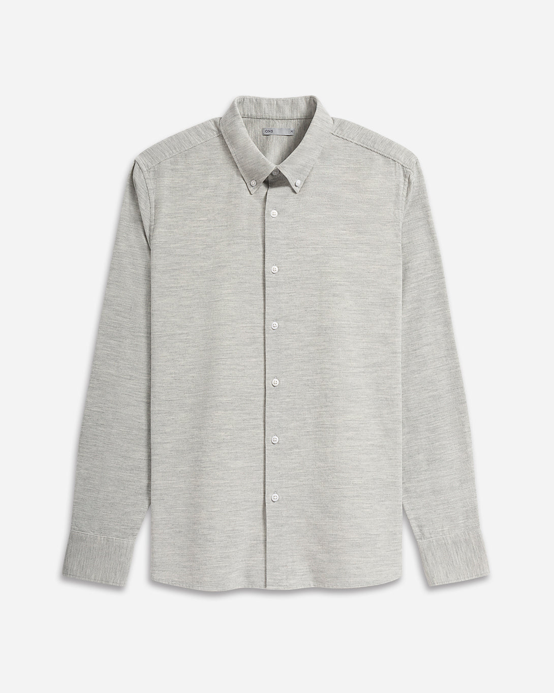 Lt Grey Heather Fulton Heather Corduroy Shirt Mens Button Down Shirt Soft Heather Fabric Lightweight Casual Button Down