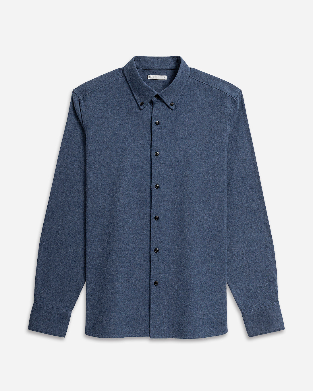 Dk Blue Heather Fulton Heather Flannel Shirt Mens Button Down Flannel Shirt Long Sleeve Button Down Collar Flannel