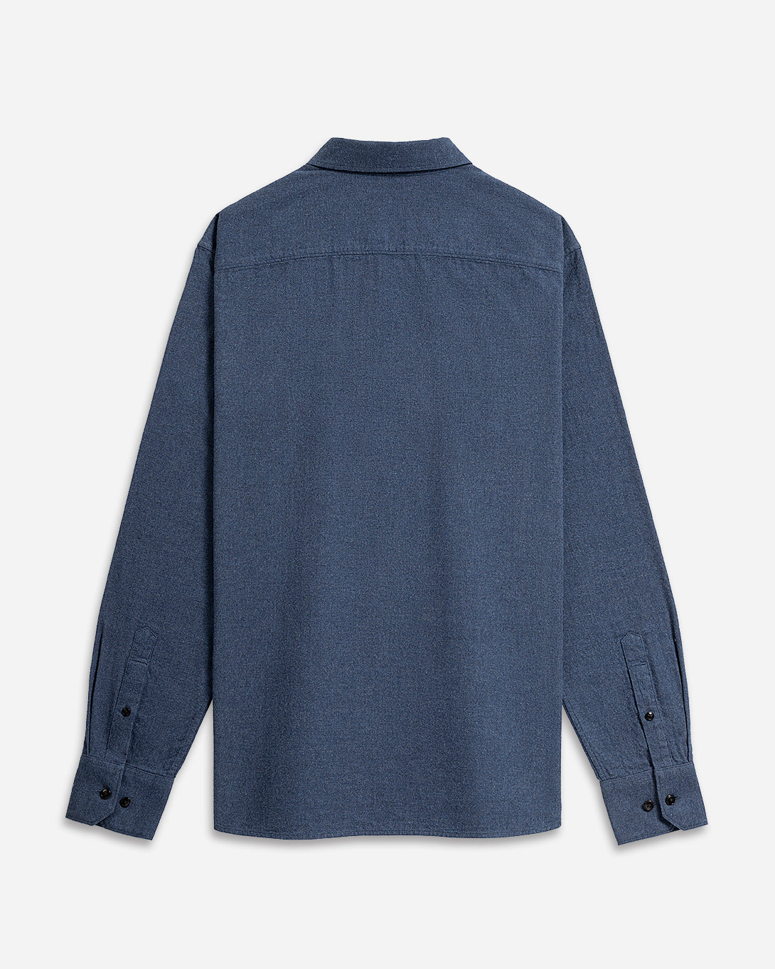 Dk Blue Heather Fulton Heather Flannel Shirt Mens Button Down Flannel Shirt Long Sleeve Button Down Collar Flannel
