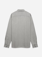 Lt Grey Heather Fulton Flannel Twill Shirt Mens Button Down Collared Shirt Dress Work Shirt Soft Flannel Fabric