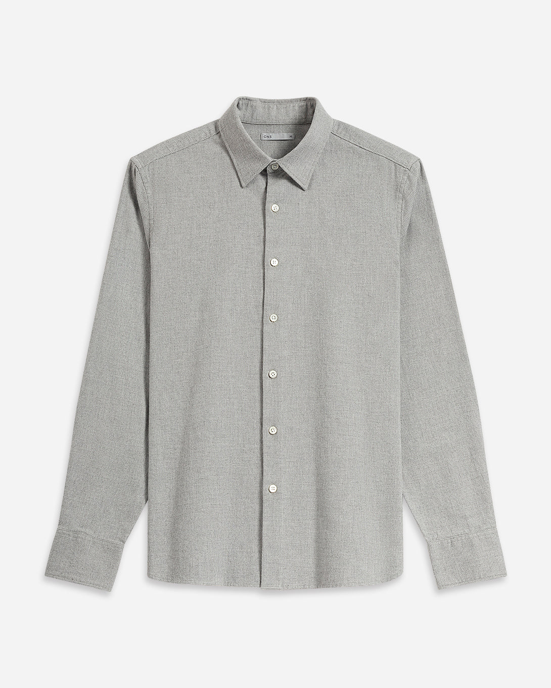 Grey Heather Arik Flannel Shirt Mens Point Collar Flannel Shirt Casual Button Up Shirt Soft Fabric