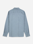 Bright White/Mid Blue Check Arik Houndstooth Shirt Mens Casual Button Up Work Shirt Soft Flannel Fabric Point Collar Houndstooth Pattern