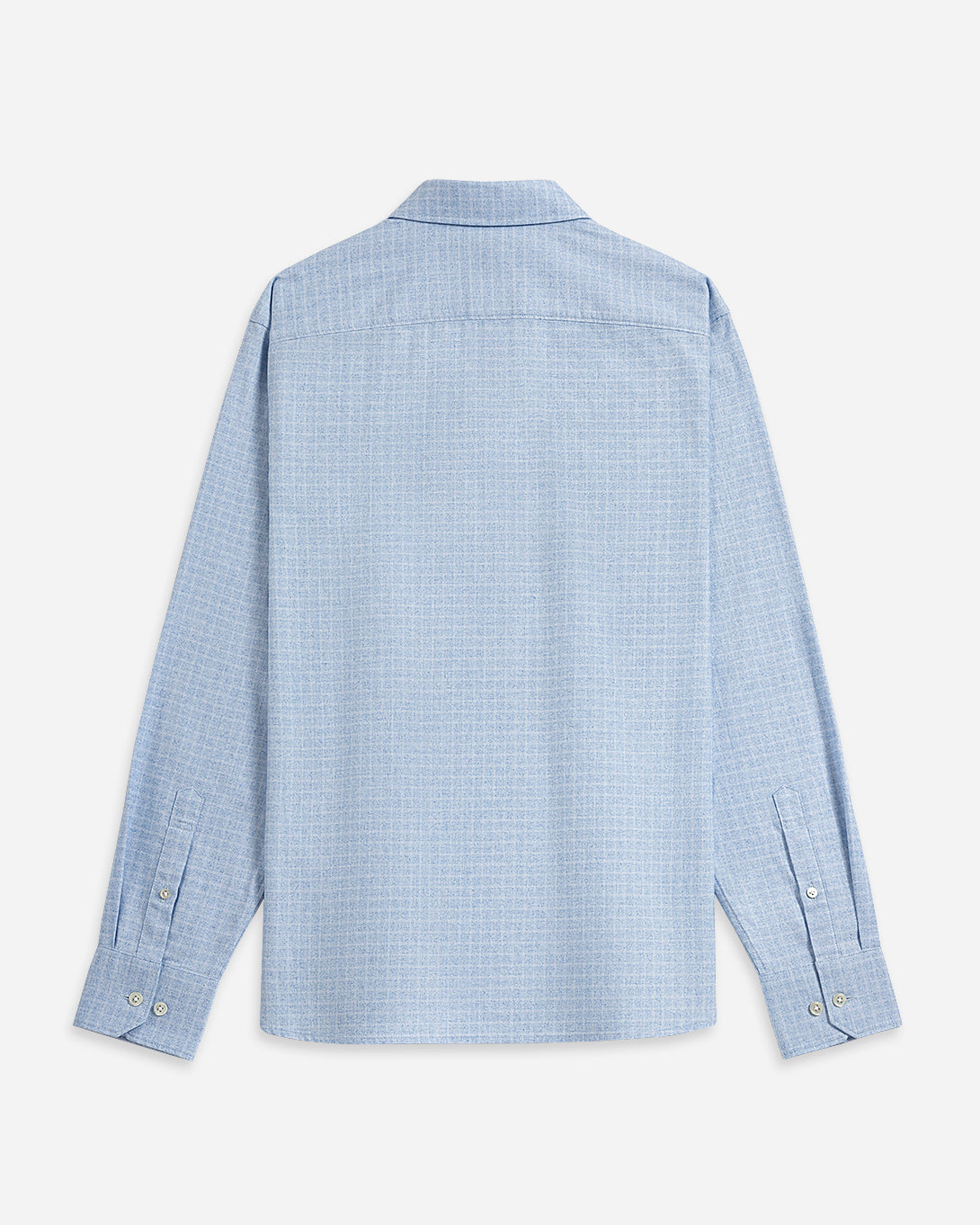 Lt Blue Heather/White Check Arik Heather Gridcheck Shirt Mens Point Collar Dress Shirt Gridcheck Pattern Lightweight Heather Soft Fabric Formal Casual Shirting Button Up Shirt