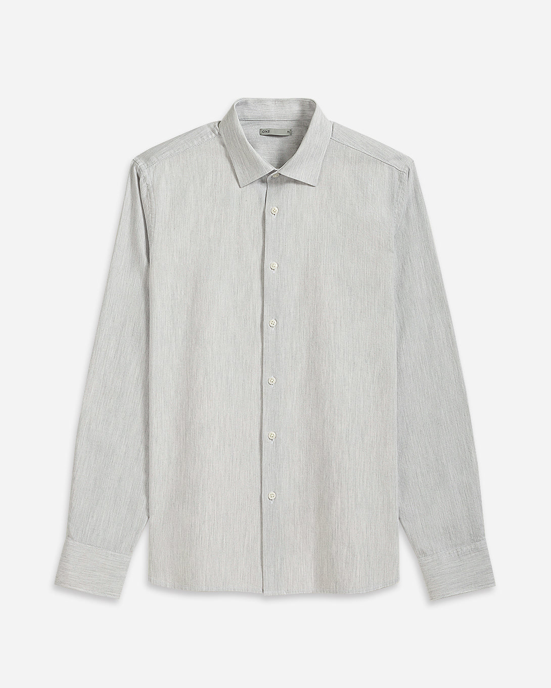 Lt Grey Heather Adrian Heather Oxford Shirt Spread Collar Oxford Dress Shirt Casual Formal Button Up Long Sleeve Work Shirt