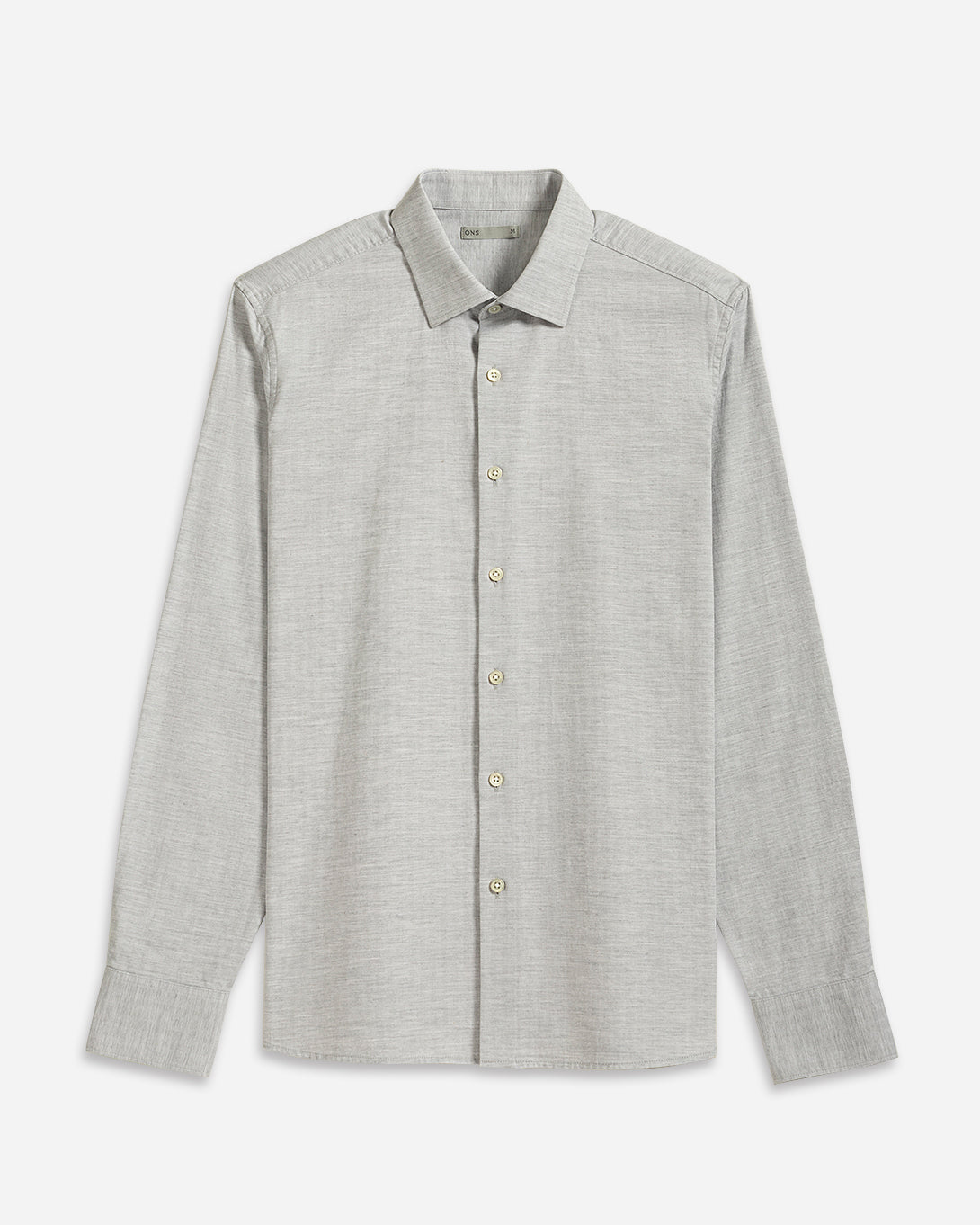 Lt Grey Heather Adrian Heather Herringbone Shirt Mens Light Weight Spread Collar Dress Shirt Button Up Herringbone Pattern Heather Soft Work Shirt